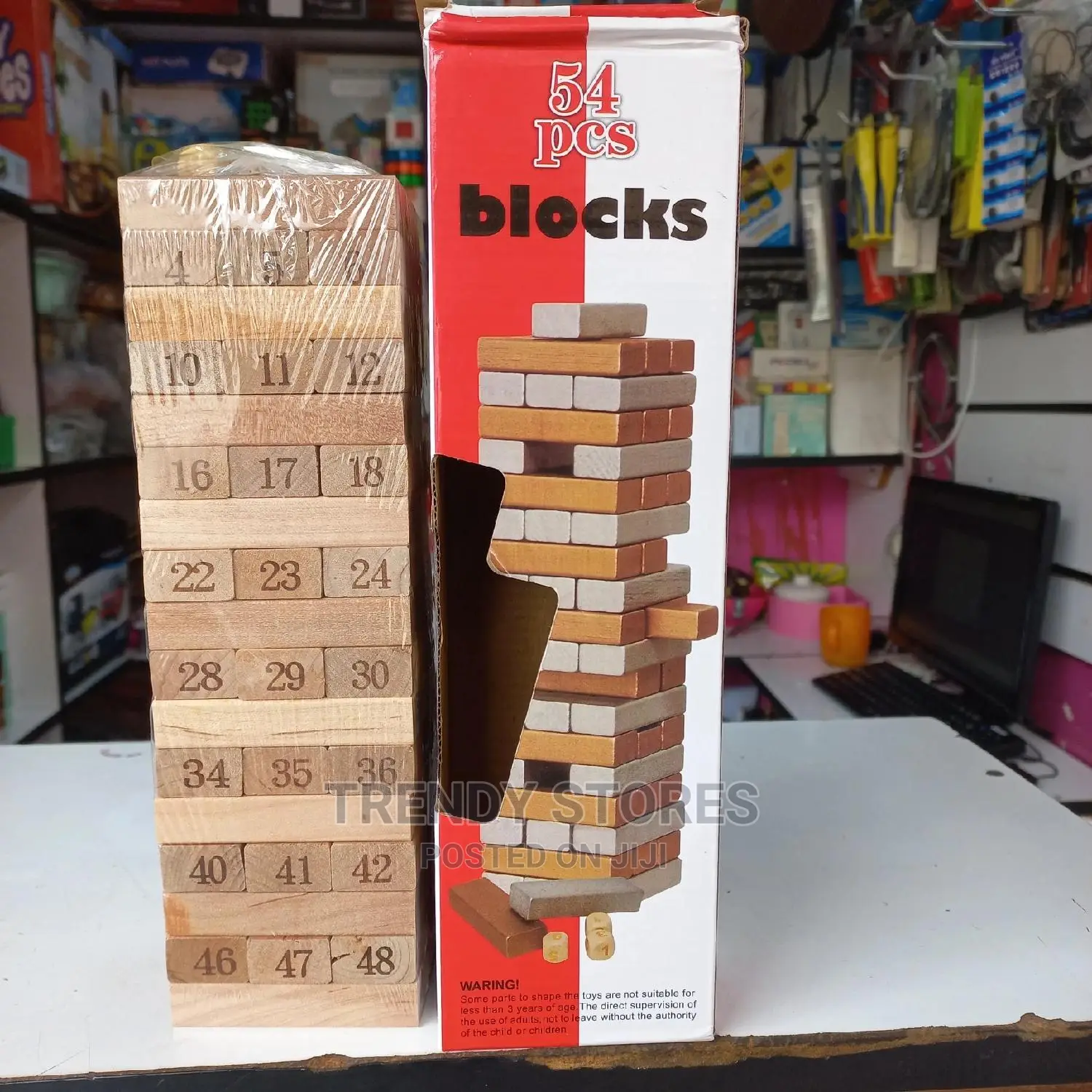 54pcs Jenga Blocks Game