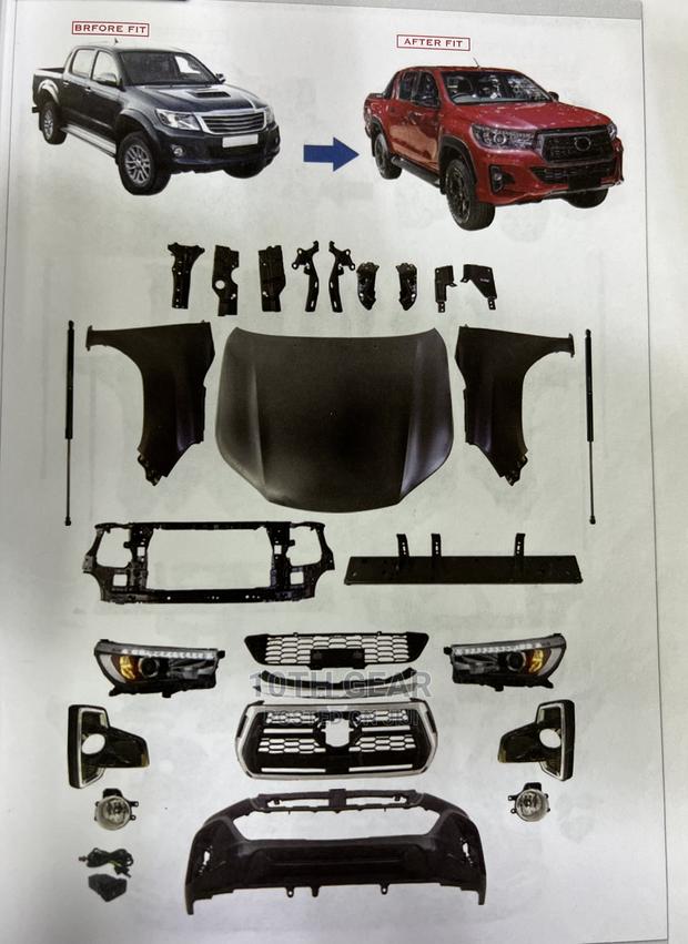 Hilux Facelift Vigo 12 Change to 2023 Rocco - main view
