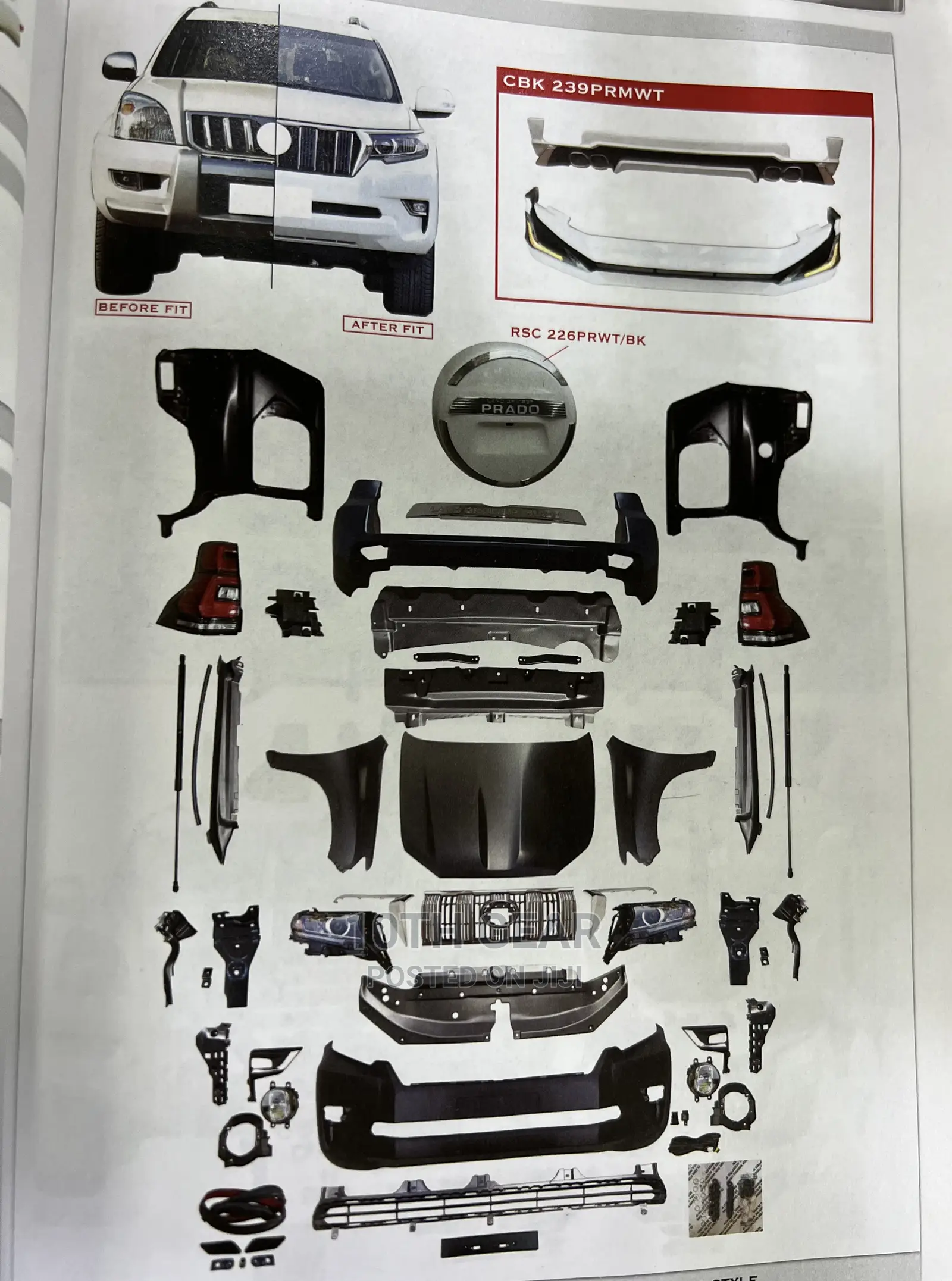 Prado 120 Facelift to Prado 150 Full Facelift Parts
