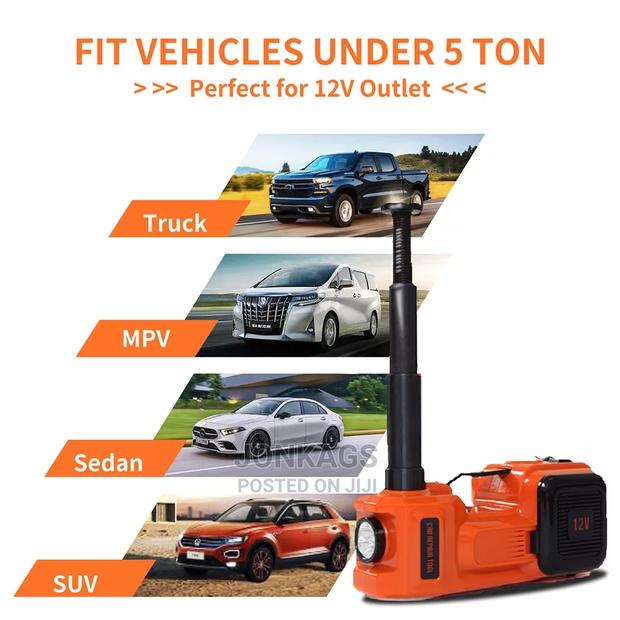 5 Tonnes Automatic Hydraulic Car Jack - thumbnail 2