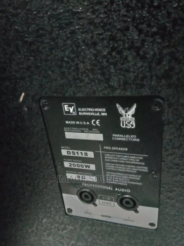 Bass Speaker EV DS118