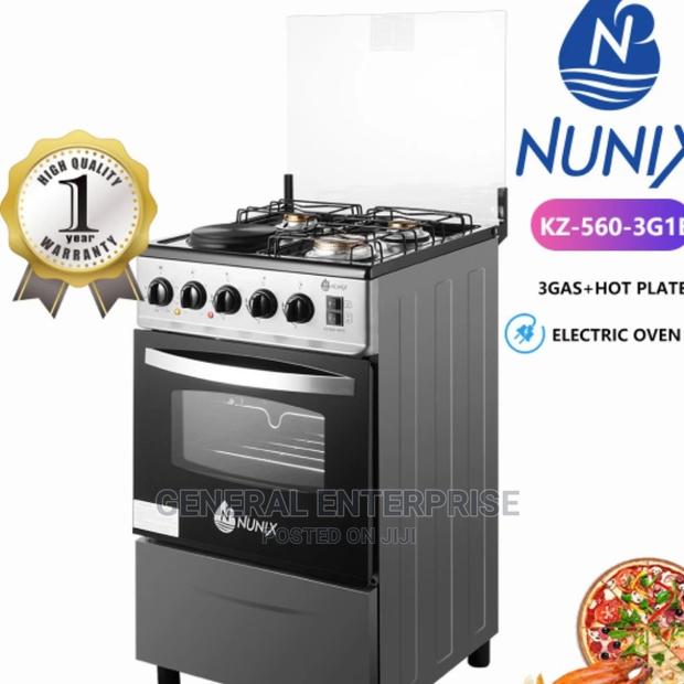 Nunix 3gas Standing Cooker With 60l Oven