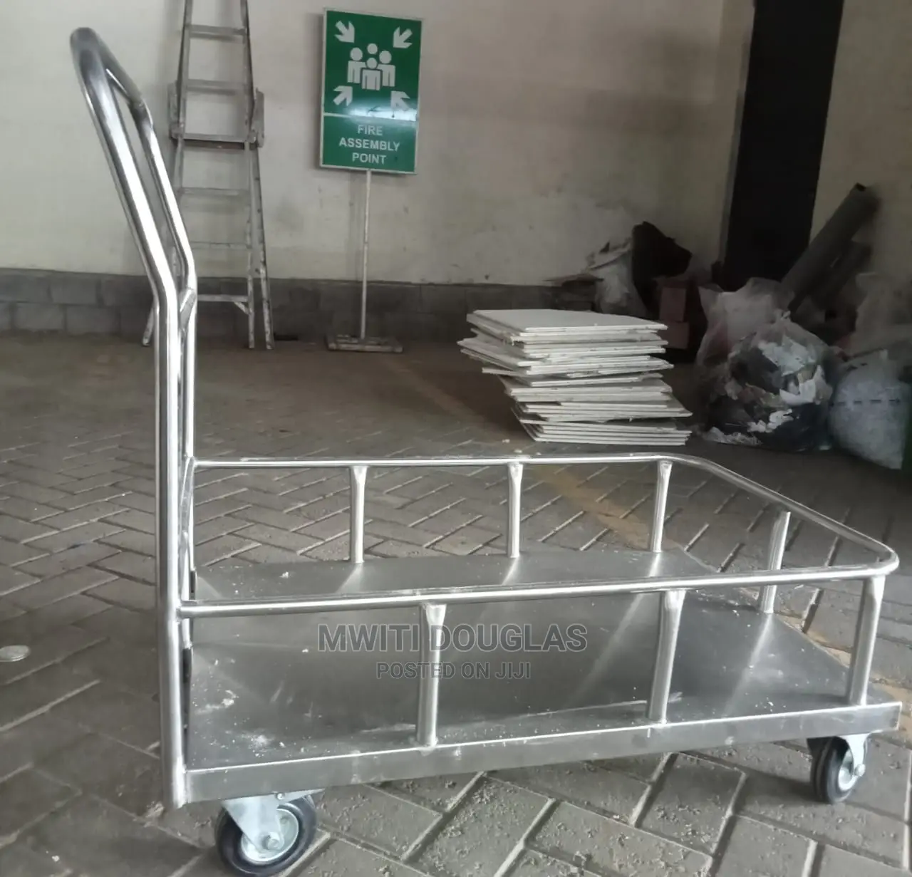 Stainless Steel Luggage Trolley