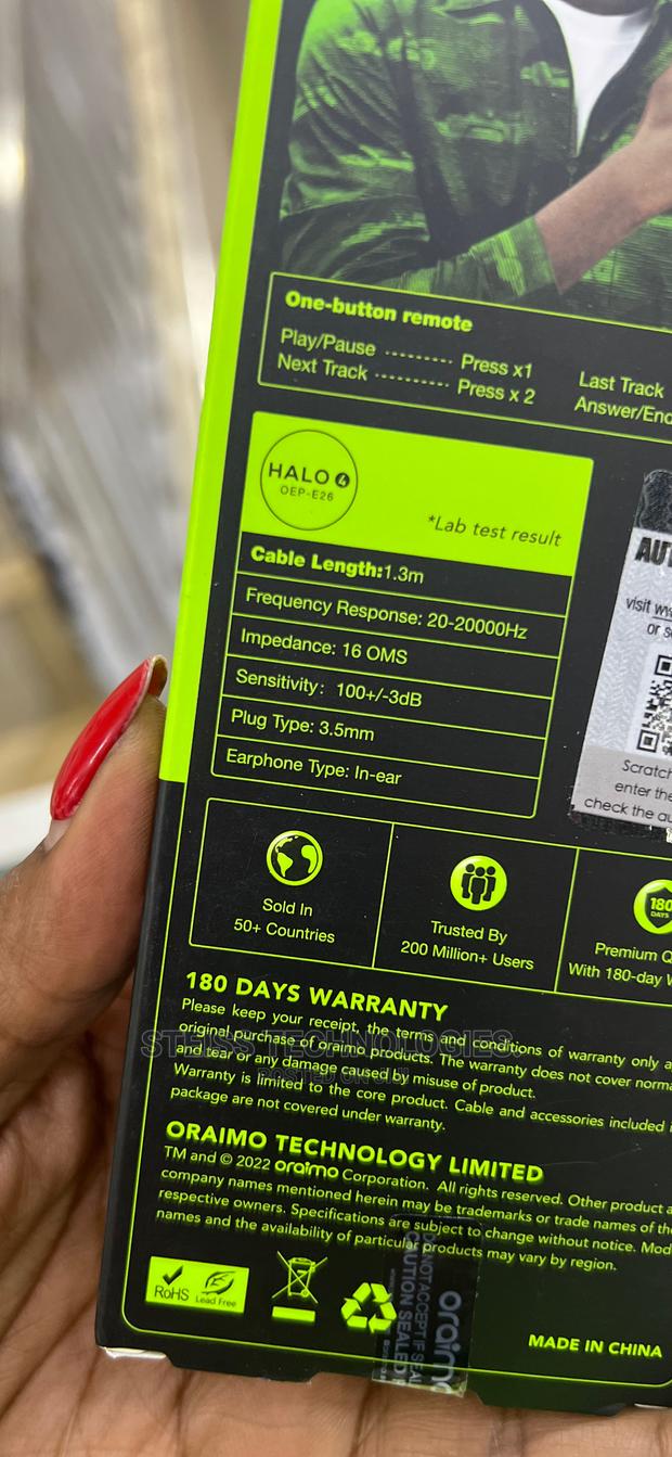 Oraimo Halo 4 Wired Earphones - thumbnail 4