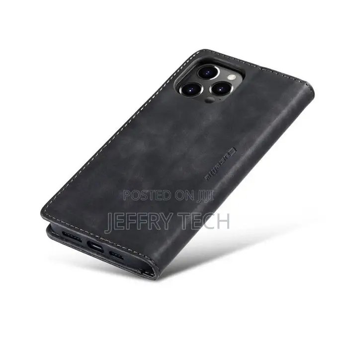 iPhone 14 Max Flip Leather Wallet Case