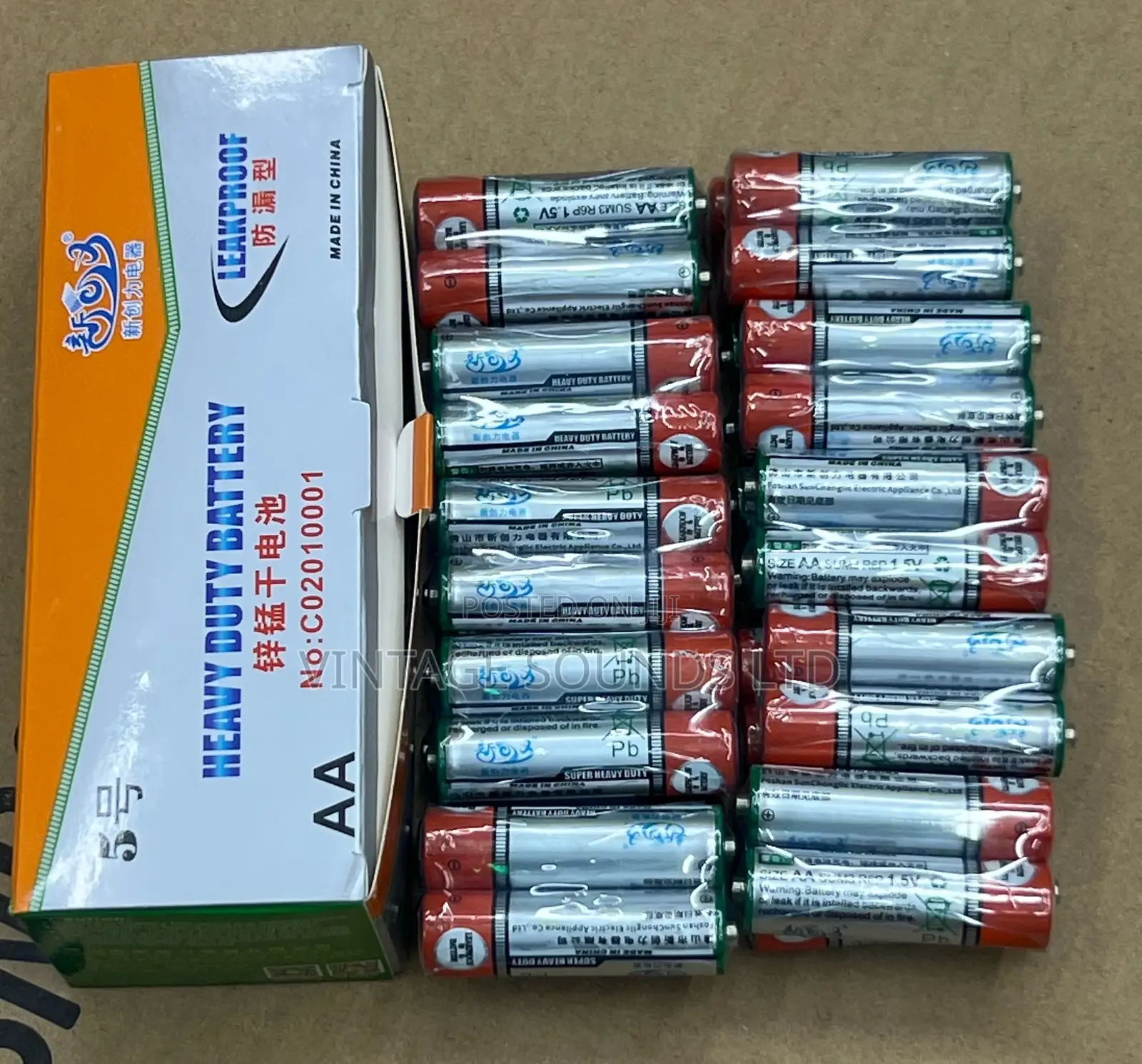 Heavy Duty AA Batteries 1.5V (20pairs)Non Rechargeable