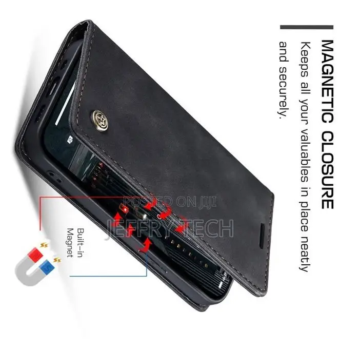 iPhone 14 Max Flip Leather Wallet Case