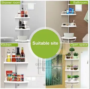 4tier Shower Caddy Shower Organizer Shower Tension Pole