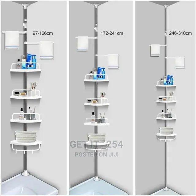 4tier Shower Caddy Shower Organizer Shower Tension Pole