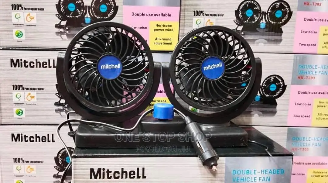 Double Car Fan 12v
