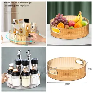 360 Rotating Nordic Tray Cosmetic/Spice Organizer