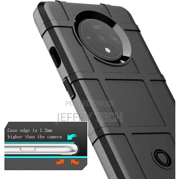 Case Oneplus 7T Black Hard Shield Armor - main view