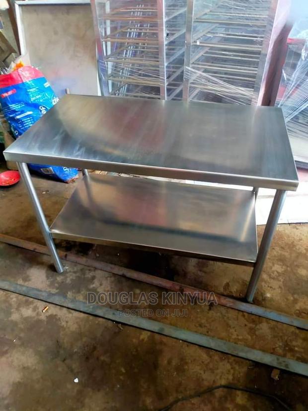 4feet Stainless Steel Working Table::' - main view