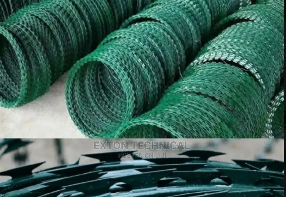 Quality Green PVC Coated Razor Fence