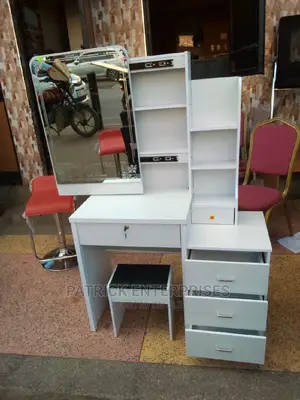 European Imported Dressing Table With a Sliding Mirror