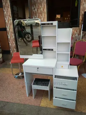 European Imported Dressing Table With a Sliding Mirror