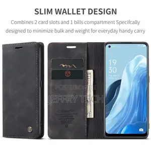 OPPO Reno 8 4G Retro Flip Leather Wallet Case Black