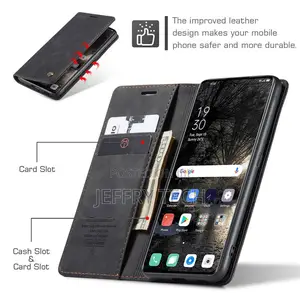 OPPO Reno 8 4G Retro Flip Leather Wallet Case Black