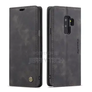 Samsung Galaxy S9 Plus Anti-Fall Retro Leather Wallet Case B