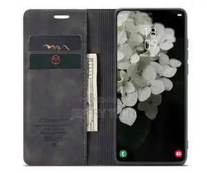 Samsung Galaxy S22 Retro Flip Leather Wallet Case Black