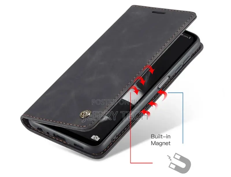 Samsung Galaxy A32 5G Retro Flip Leather Wallet Case Black