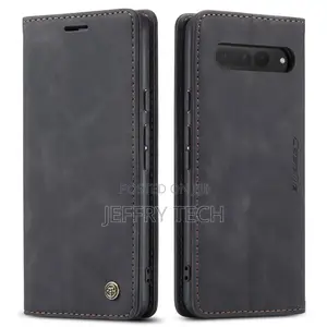 Google Pixel 7 Pro Retro Flip Leather Wallet Case Black