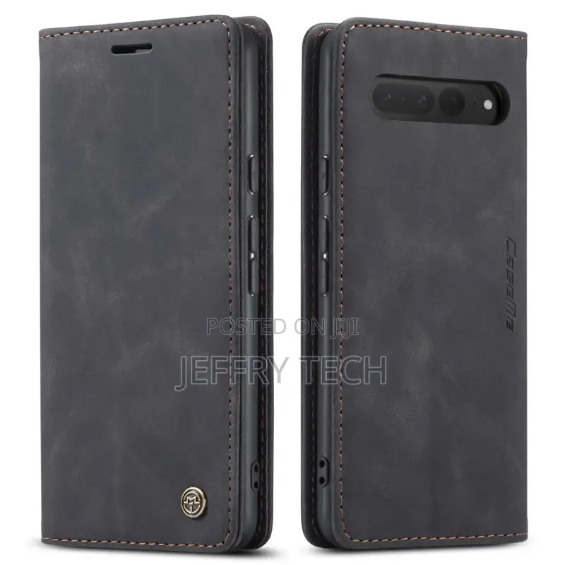 Google Pixel 7 Pro Retro Flip Leather Wallet Case Black