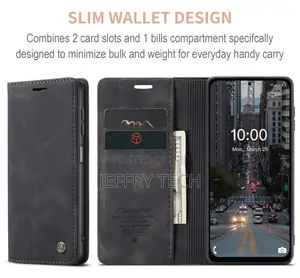 Samsung Galaxy M53 5G Retro Flip Leather Wallet Case Black