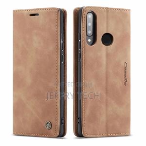 Huawei P30 Lite Retro Flip Leather Wallet Case Brown - thumbnail 2