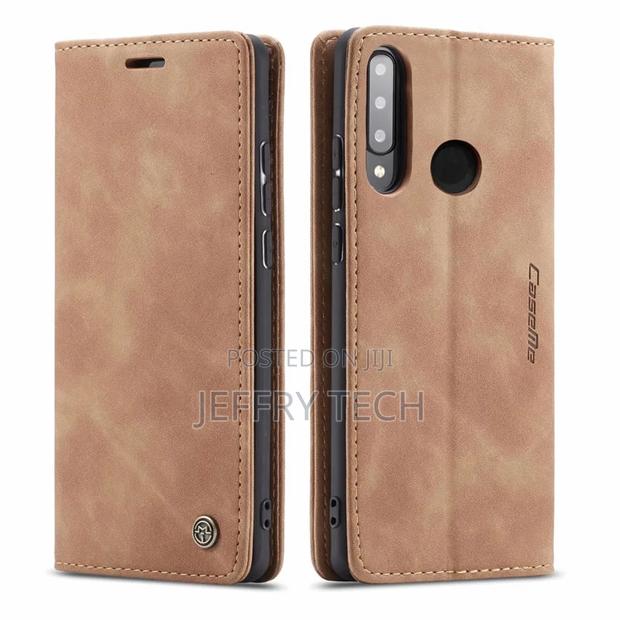 Huawei P30 Lite Retro Flip Leather Wallet Case Brown - main view
