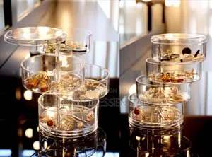 Rotating Jewelry Storage Box and Organizer