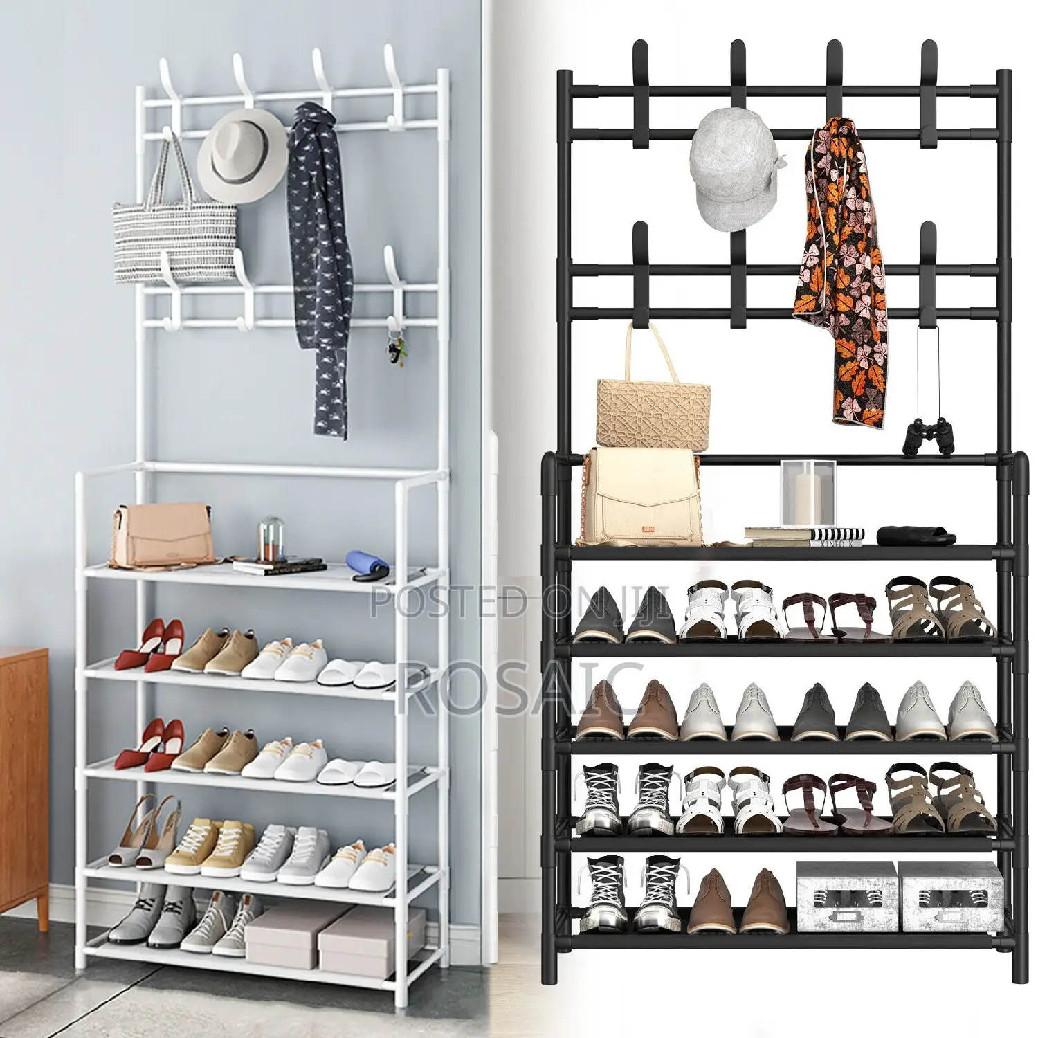 Multi Function Shoe, Hat and Cloth Hanger Rack