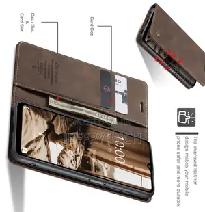 Samsung Galaxy A14 5G Retro Flip Leather Wallet Case Coffee