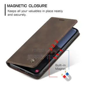 Samsung Galaxy A54 5G Retro Flip Leather Wallet Case Coffee