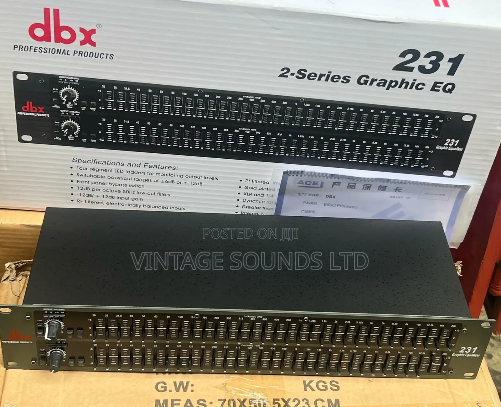 DBX 231 Dual Channel 31-Band Equalizer