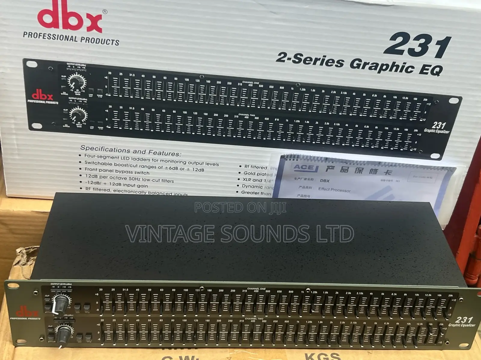 DBX 231 Dual Channel 31-Band Equalizer