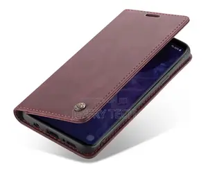 Samsung Galaxy S9 Plus Retro Matte Soft Flip Leather Red
