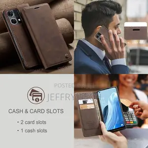 OPPO Reno 8 4G Retro Flip Leather Wallet Case Coffee