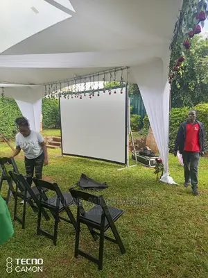 Flammed Projector Screen for Hire
