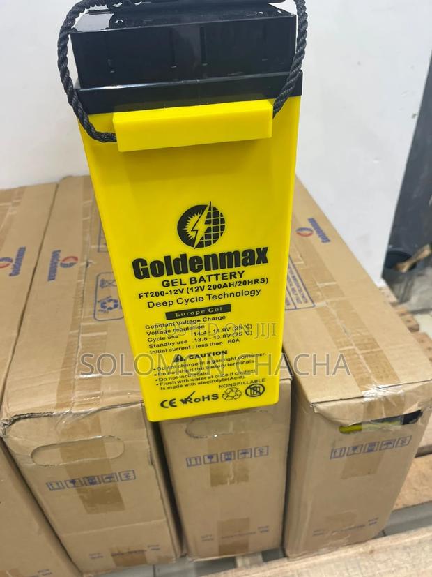 Goldenmax 200ah 12v Drycell Backup Battery - thumbnail 4