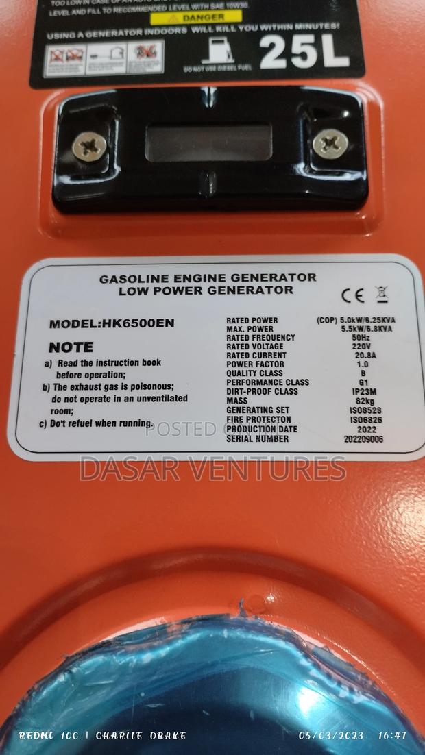 Hisaki Power Generator 6kva - thumbnail 2