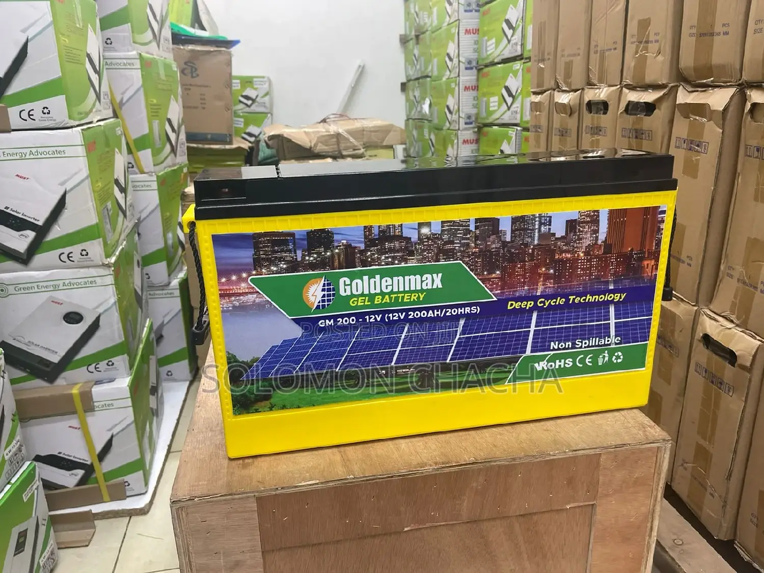 Goldenmax 200ah 12v Drycell Backup Battery