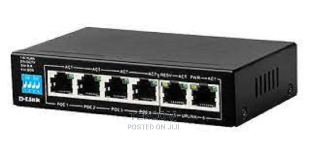 D-Link DGS-F1006P-E 250M 6-Port Switch With 4 Poe