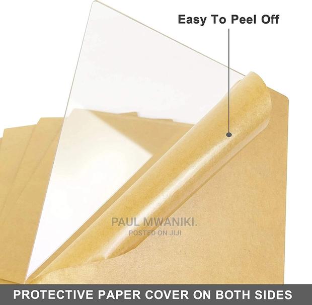 Transparent Acrylic Plastic Board With Protective Paper - thumbnail 3