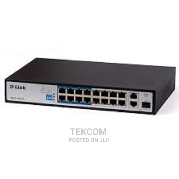 D-Link DES-F1016P-E 16-Port Unmanaged 250m Poe+