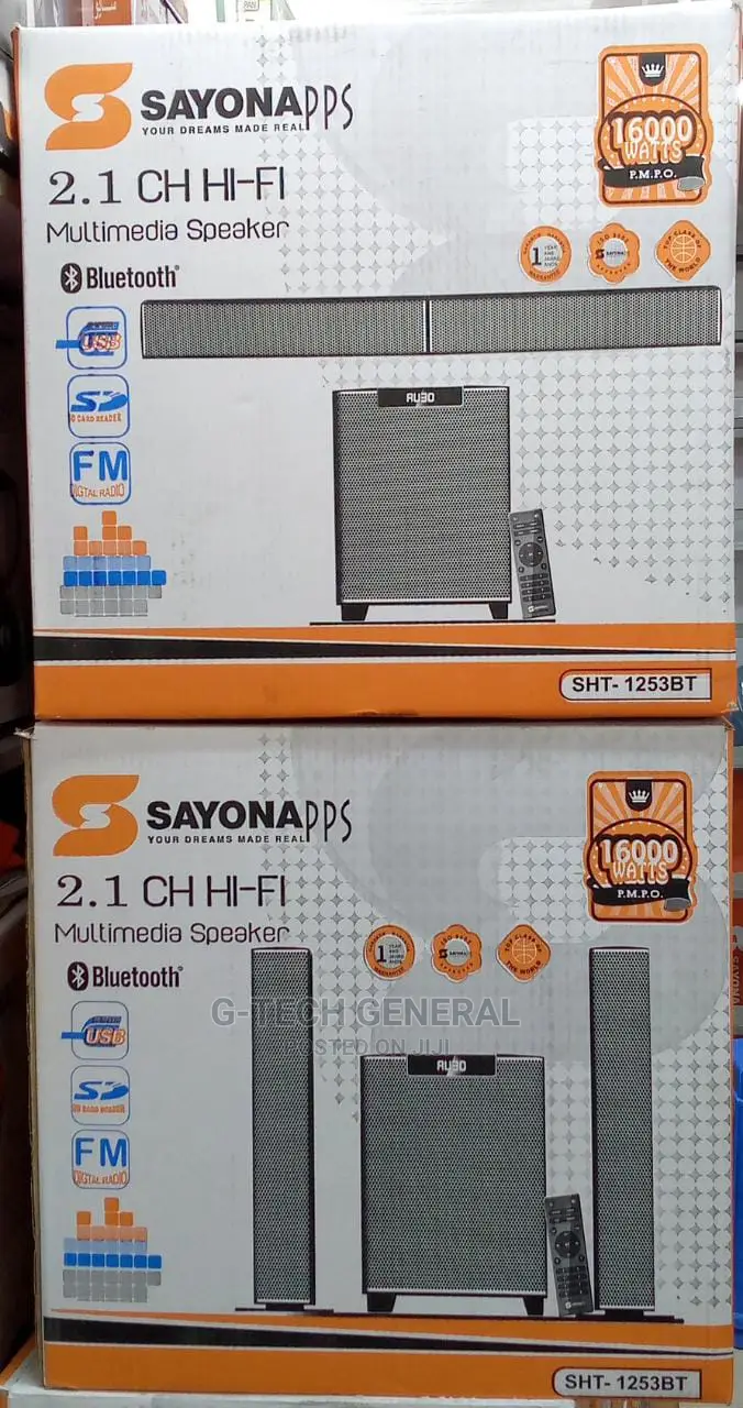 Sayona 2.1 Channel SHT-1253bt Soundbar