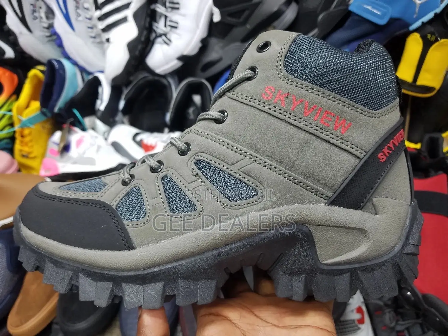 Grey and Brown Original Skyview Hiking Boots