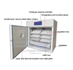 Automatic Rolling AC/DC 528 Egg Incubator