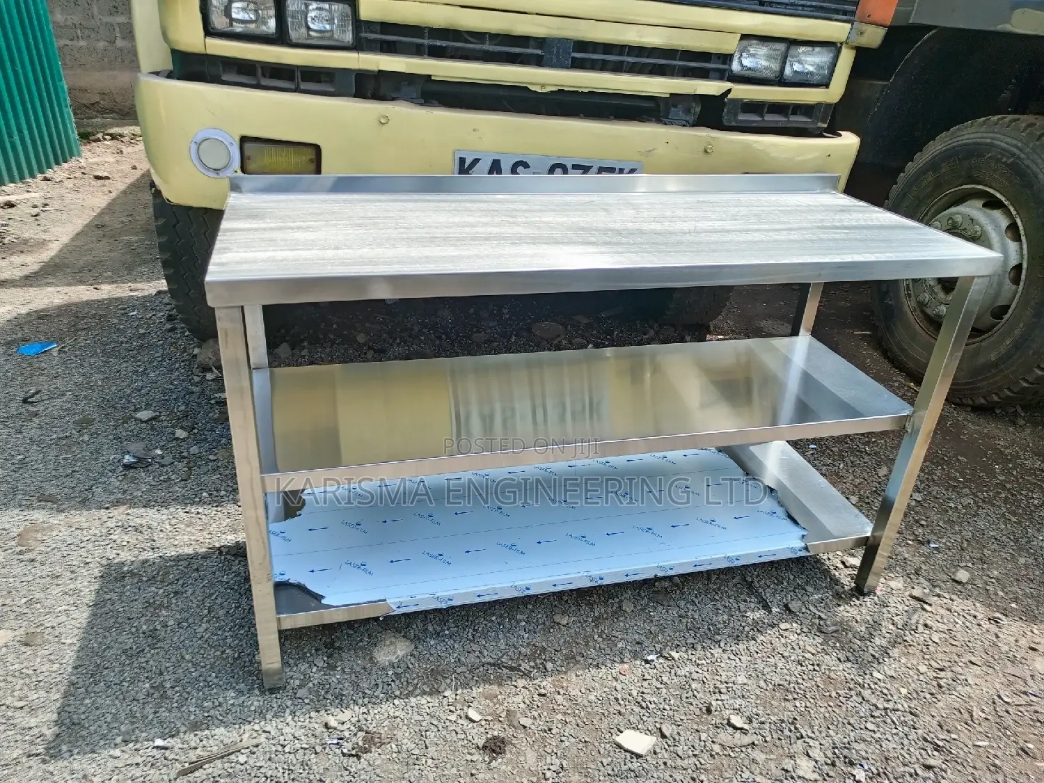 Kitchen Working Table Top With 2 Undershelves