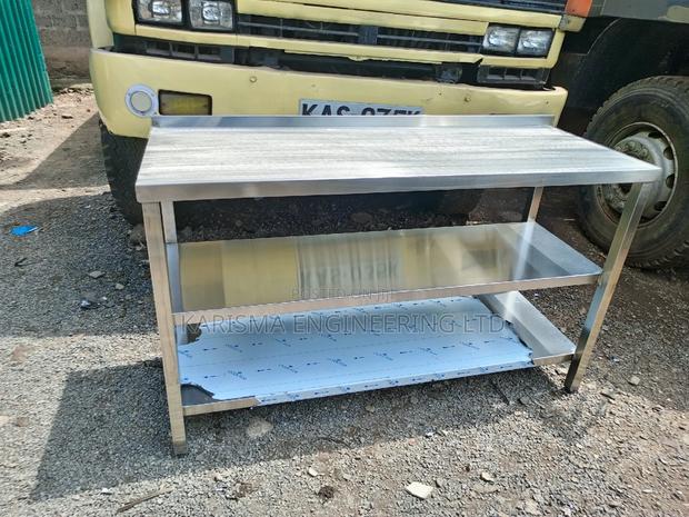 Kitchen Working Table Top With 2 Undershelves - thumbnail 2